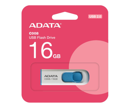 PenDrive Adata Pendrive C008 16GB Biało-NiebieskiAC008-16G-RWE